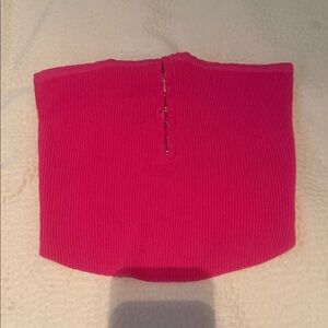 Pink Ribbed Women's Tank Top